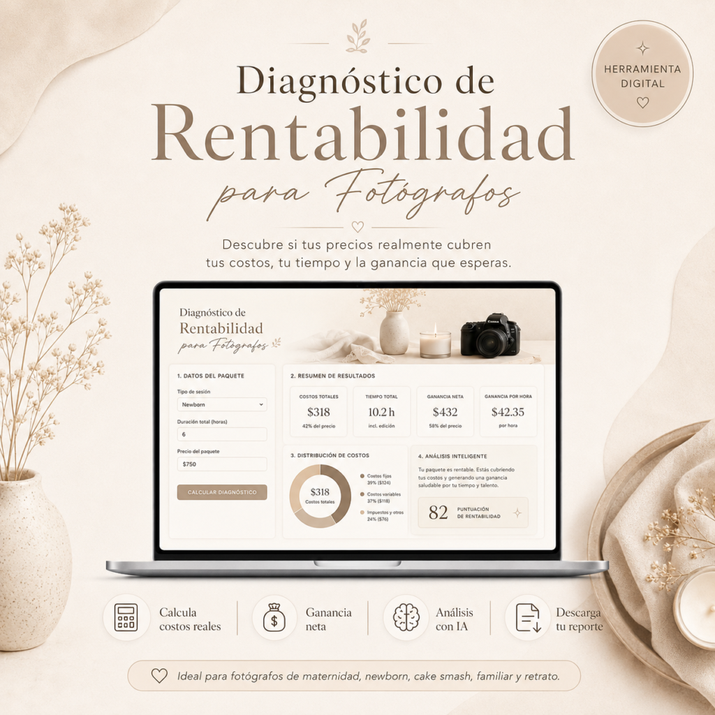 Diagnóstico de Rentabilidad para Fotógrafos