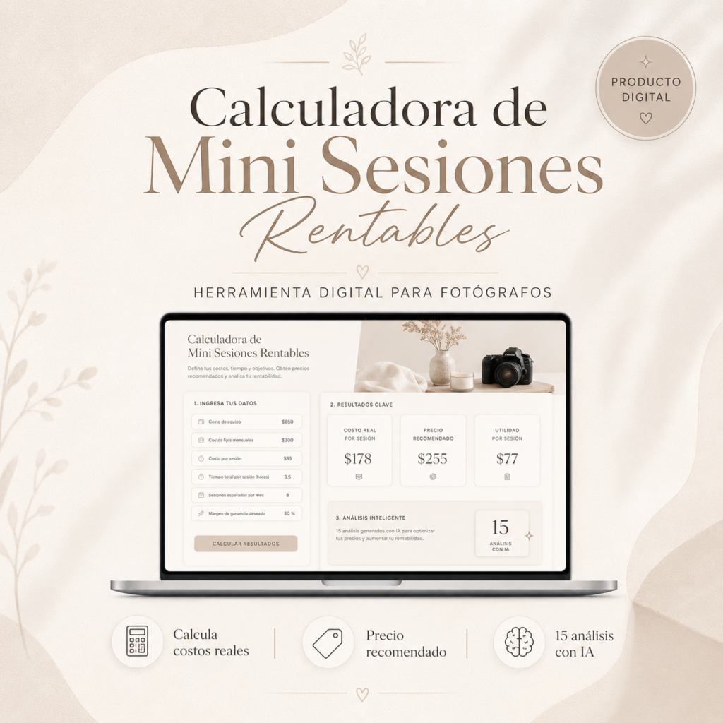 Calculadora de Mini Sesiones Rentables